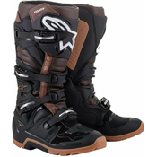 Alpinestars Tech 7 Enduro Boots Black/Dark Brown 40,5 Motociklisticke cizme