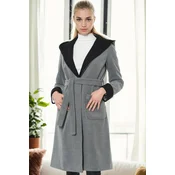 Z9422 DEWBERRY WOMENS COAT-GREY