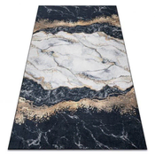 eoshop ANDRE pralna preproga 1124 Marmor proti zdrsu - črna ( - Velikost: 120x170 cm)