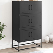 Komoda crna 68,5 x 38,5 x 123,5 cm celicna