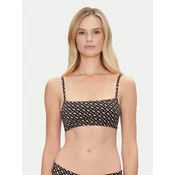 BOSS Gornji del bikini Bb Monogram 50535267 Črna Regular Fit
