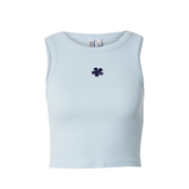 PIECES Top PCMIMI indigo/svetlo modra