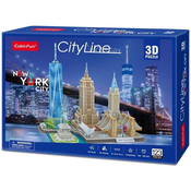 CUBIC FUN Puzzle 3D City Line New York City