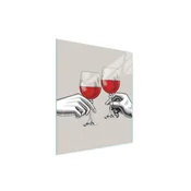 shumee STEKLENA REZALNA DESKA 45x52 VINO