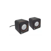 MANHATTAN 2600 2.0 6W USB 3.5mm črni zvočniki