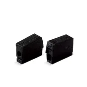 WAGO Električa sponka za svetilko, prilagodljiva: 0.5-2.5 mm toga: 0.5-2.5 mm št. polov: 2 WAGO 224-104 100 kos črna