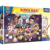 Trefl Dvostranska sestavljanka Paw Patrol: Nov izziv SUPER MAXI 24 kosov
