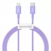 BASEUS USB 2.0 Type C Lightning Punjač/podaci Lila 1m CAYS001505