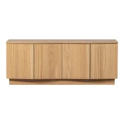 TV omarica iz masivnega hrasta v naravni barvi 133x52x45 cm Zuma – WOOOD