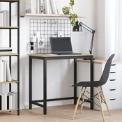 vidaXL miza Sonoma hrast 100 x 50 x 76,5 cm Inženirski les in jeklo