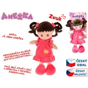 Anezka 36 cm lutka na baterije Češko govoreča in pojoča brunetka
