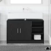 vidaXL Kabinet za umivalnik Črni hrast 90x29x55 cm Inženirski les