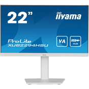 iiyama Iiiyama ProLite monitor XUB2294HSU-W2 22" 3-stranski brez robov, nastavljiv po višini, bel, plošča VA, HDMI
