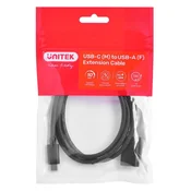 slomart Unitek adapter kabel USB-C (M) - USB-A (F) C476BK-1M, 10Gbps, 60W