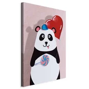 shumee Slika - Panda z balonom (1-delna) navpična