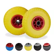 Northix Kolesa za samokolnico 2 kom., premer 4.00-6, nosilnost 400 kg, trpežna zasnova