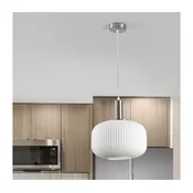 ONLI - Luster na sajli DOROTY 1xE27/15W/230V beli/sjajni hrom