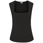 LASCANA Top črn denim