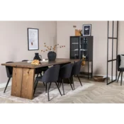 Venture Design Industrijski stenski pregradni element 210x90x4 cm črne barve