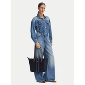 Tommy Hilfiger Ročna torba Popette Tote Corp AW0AW17706 Mornarsko modra