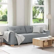 vidaXL Trosed svetlo siv 220x78x80 cm blago