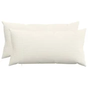vidaXL Prevleka za blazino 2 pcs HEERLEN Krem 40 x 80 cm korduroy