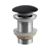 Sapho - Odtok umivalnika Click-Clack BLOK, premer 6,7 cm, marquin/mat črna
