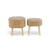 Halmar Stolice TICO set with storage space, beige (1p=1szt)