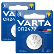 shumee VARTA CR 2477 litijeva gumbasta baterija za daljinski upravljalnik tehtnice 3V x2