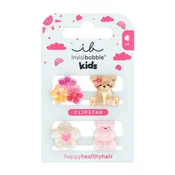 Invisibobble Clipstar Kids Bearly Bloomed 4 pcs