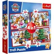 Trefl Puzzle 4v1 Paw Patrol Božič