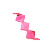 Sedefna perla romb 10 mm roze niska