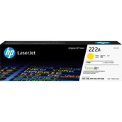 HP 222A Yellow Original LaserJet Toner Cartridge (W2222A)
