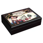 Set Modiano - Drvena kutija s poker kartama Las Vegas