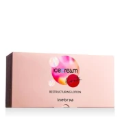 Inebrya Ice Cream Keratin Restructuring Lotion serum za lase neukrotljivi in poškodovani lasje poškodovani lasje suhi lasje 12x11 ml unisex