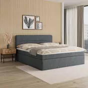 Bessagi Home Postelja Z Vzmetnico Marco, Sivomodra, 180x200