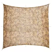 Vidaxl vidaXL Kamuflažna mreža z torbo za shranjevanje 416 x 402 cm peščeno rjava