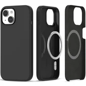 Tech-protect Silikonski ovitek za iPhone 15 z MagSafe – mat črn