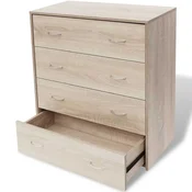 Vidaxl Predalnik s 4 predali 60x30,5x71 cm