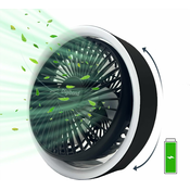 Generic Majhen namizni ventilator za polnjenje z nočno lučko, (21132709)