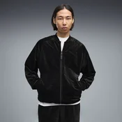 PUMA Essentials Elevated Relaxed Velour Track Jacket Men, Clothing, Black, XS
