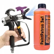 shumee Rosfix Tekočina za vzdrževanje in čiščenje lakirne enote Rosfix PaintPatron 3v1 1L + brizgalna pištola za lakirno enoto Rosfix TurboJet TJ1
