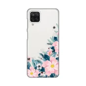 TELEMPIRE Silikonska maska za telefon Print Skin za Samsung A125F Galaxy A12 Bright Flowers providna