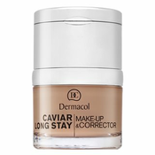 Dermacol Caviar Long Stay Make-Up & Corrector ličila z izvlečki kaviarja in izpopolnjujočim korektorjem 4 Tan 30 ml