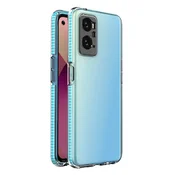 HURTEL Silikonska torbica Spring Case za Realme 9i, Oppo A36/A76/A96 z okvirjem, svetlo modra