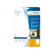 HERMA Labels transparent crystal-clear A4 210x297 mm transparent clear film glossy 25 pcs.