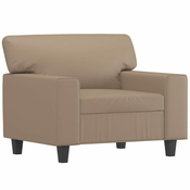 Fotelja boja cappuccina 60 cm od umjetne kože