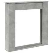 Vidaxl Okvir za kamin betonsko siva 100x20x100 cm inženirski les