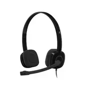 Logitech H151 stereo headset with microphone - black