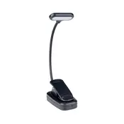 Grundig - Punjiva stona lampa sa kopcom LED/5V 400 mAh crna